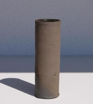 Keramik Vase, dem schwarzen Bambus nachempfunden